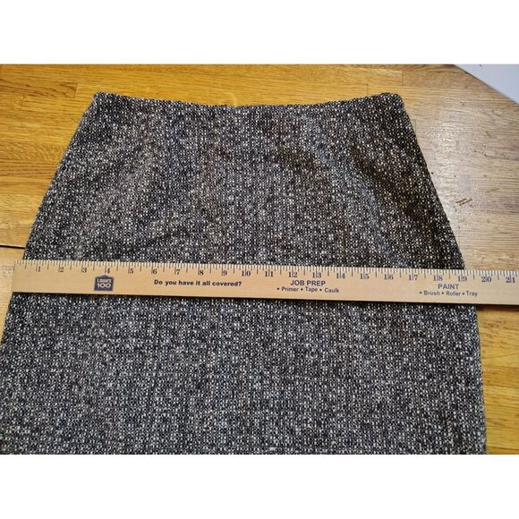 Eddie Bauer vtg fully lined pencil skirt salt and pepper wool blend women's size - Picture 6 of 7